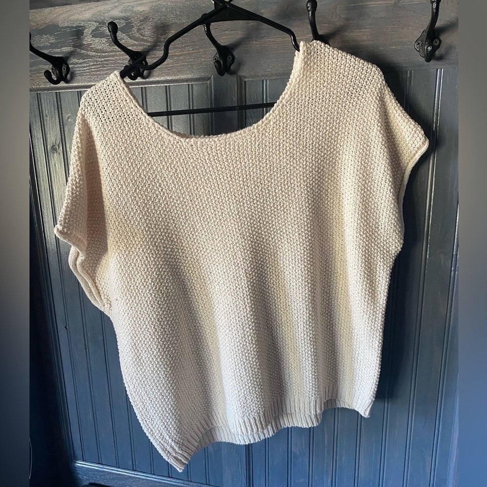 moon & madison Cream Textured Women's Sweater